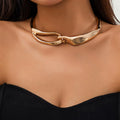 Rebel Luxe Thick Chain Choker Necklace - Unleash Your Bold Style with Heavy Metal Edge