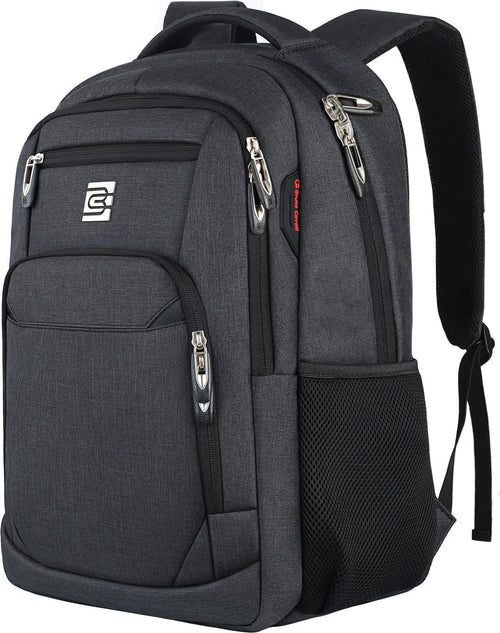 Laptop Backpack,Business Travel anti Theft Slim Durable Laptops Backpack,Water Resistant College Computer Bag for Women & Men Fits 15.6 Inch Laptop and Notebook - Black