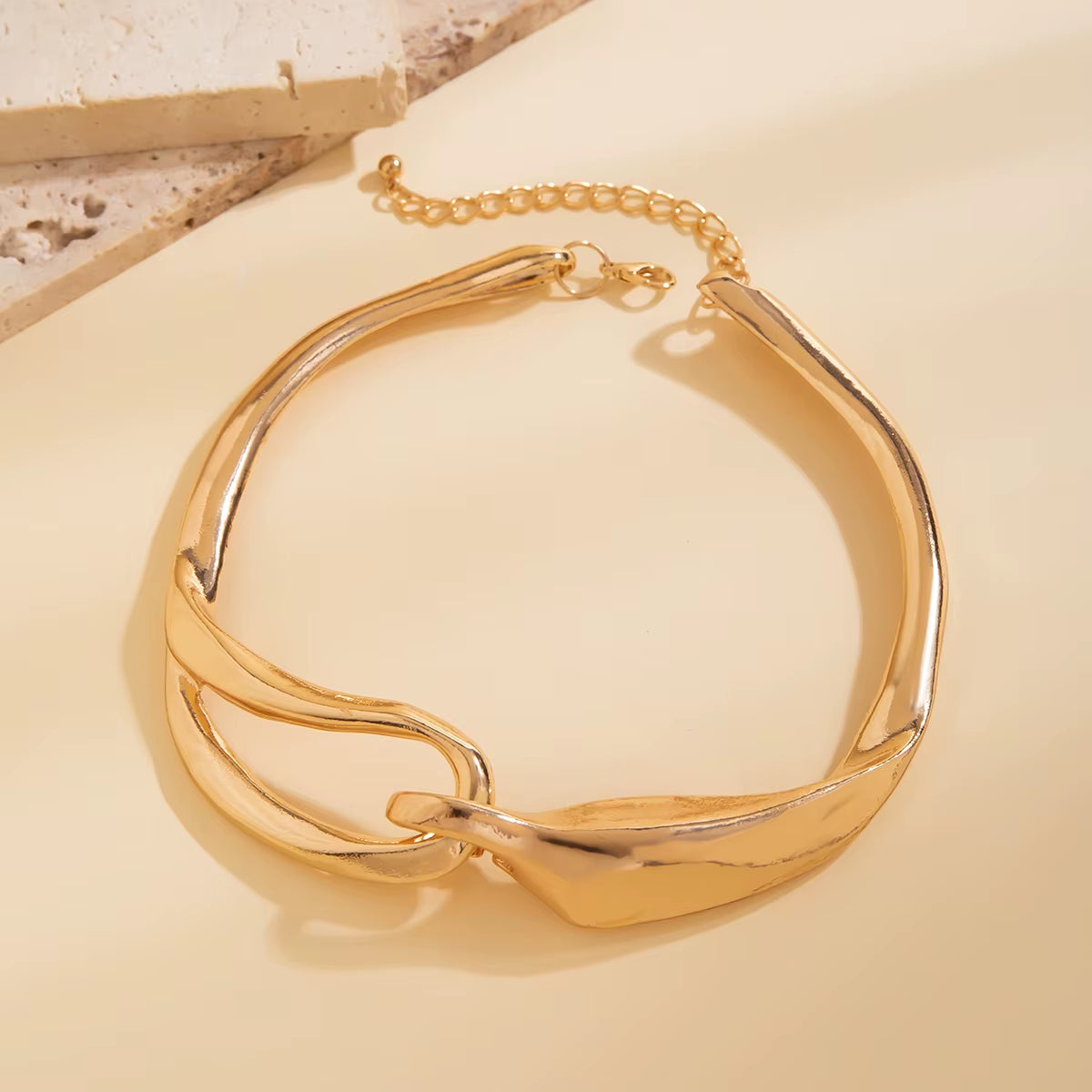 Rebel Luxe Thick Chain Choker Necklace - Unleash Your Bold Style with Heavy Metal Edge