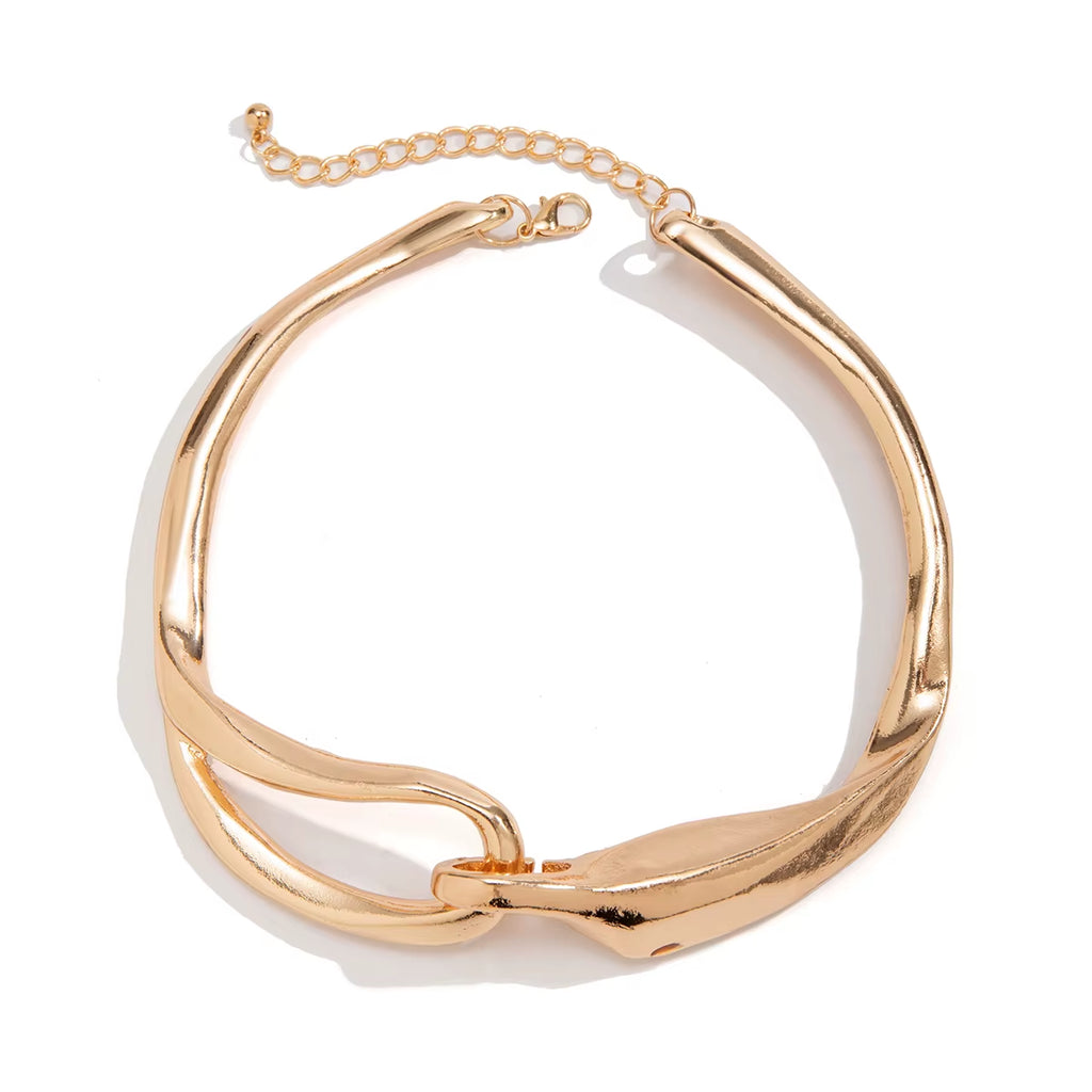 Rebel Luxe Thick Chain Choker Necklace - Unleash Your Bold Style with Heavy Metal Edge