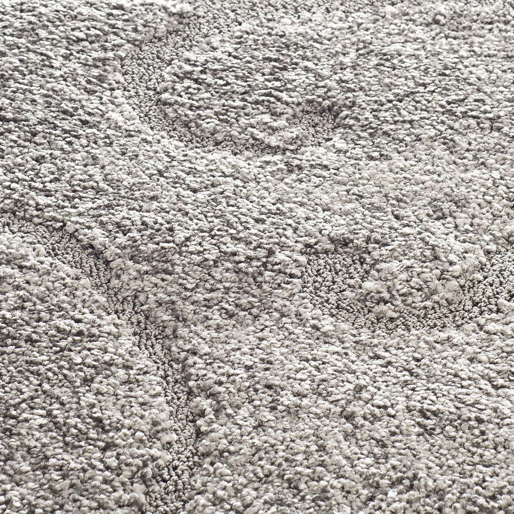 SAFAVIEH Florida Shag Collection Area Rug - 6'7" Square, Grey, Scroll Design, Non-Shedding & Easy to Clean, High-Low Plush Pile, Ideal for Living Room, Bedroom, Dining Space (SG455-8013)